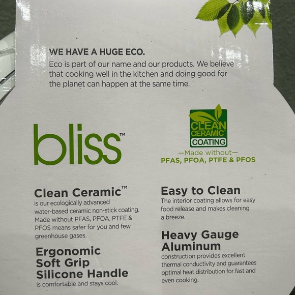 Brand New RARE SET of 3 BLISS CERAMIC Non-Stick Cookware - Picture 9 of 9